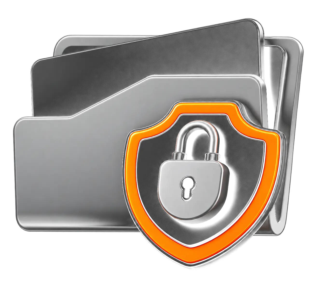 Security and data folders illustration